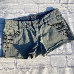 Vintage Decree Juniors Studded Jean Shorts Size 5